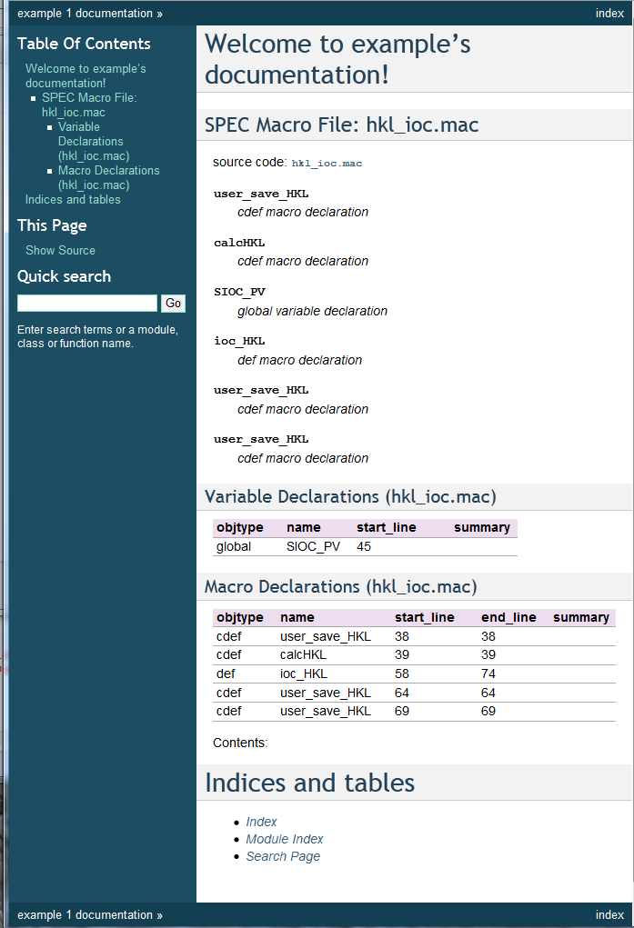 view of original hkl_ioc.mac HTML documentation